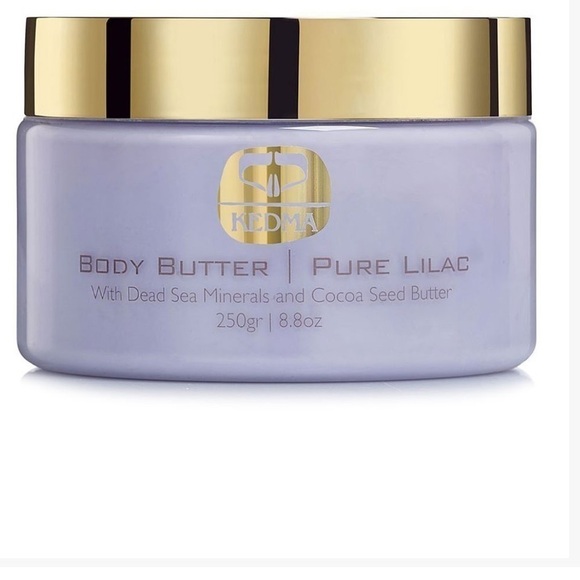 KEDMA Body Butter Lilac 8.8 ounces New Dead Sea Minerals Cocoa Seed Butter - Picture 2 of 3